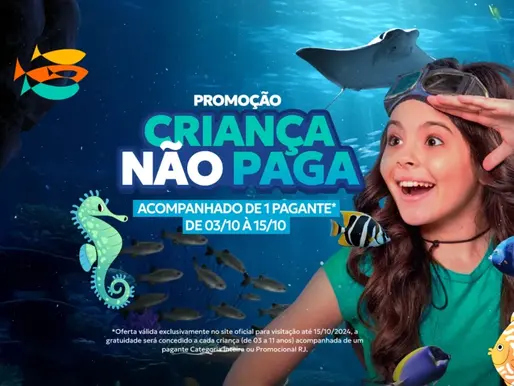 AquaRio celebra o Dia das Crianças com diversão e conscientização ambiental