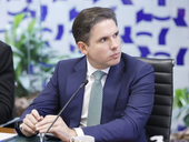 Hugo Motta, durante reunião do Colégio de Líderes - Marina Ramos / Câmara dos Deputados