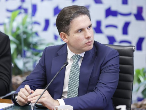 Hugo Motta, durante reunião do Colégio de Líderes - Marina Ramos / Câmara dos Deputados