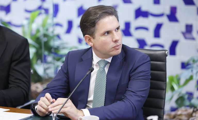 Hugo Motta, durante reunião do Colégio de Líderes - Marina Ramos / Câmara dos Deputados