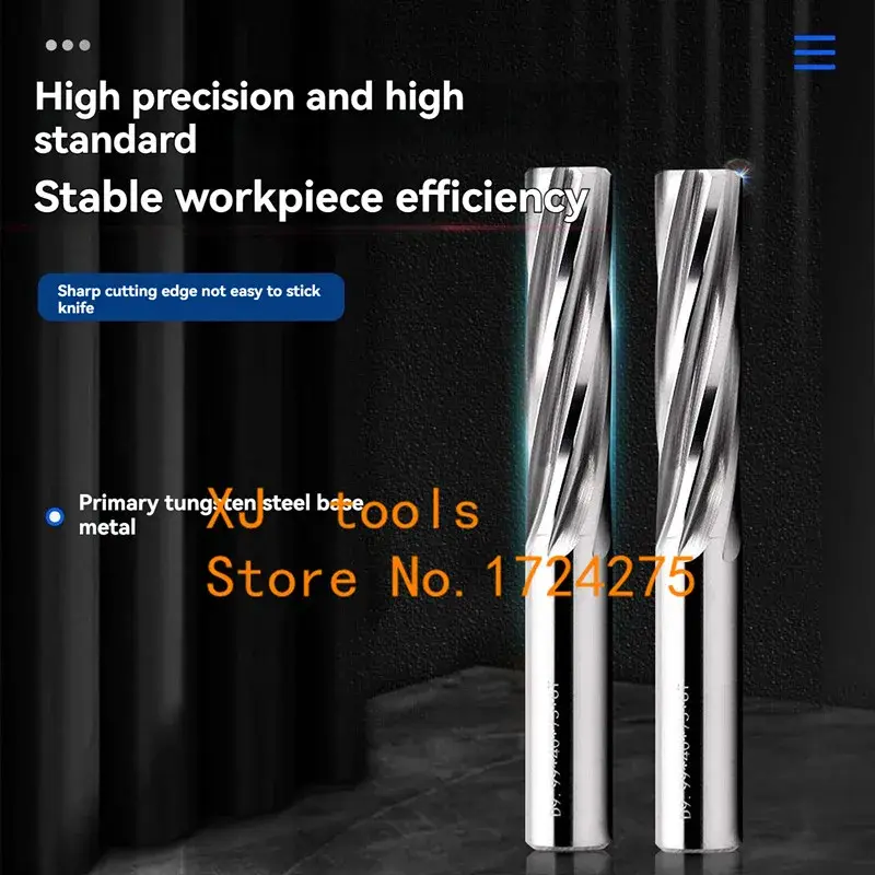 Thumbnail: 1PCS 2mm-16mm H7 Straight Shank Spiral Alloy Carbide