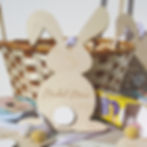 Personalised Wooden Easter Bunny Decoration