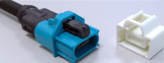 Peça industrial impressa em 3D com resina cerâmica Ultracur3D RG 3280 mostrando detalhes finos e rigidez