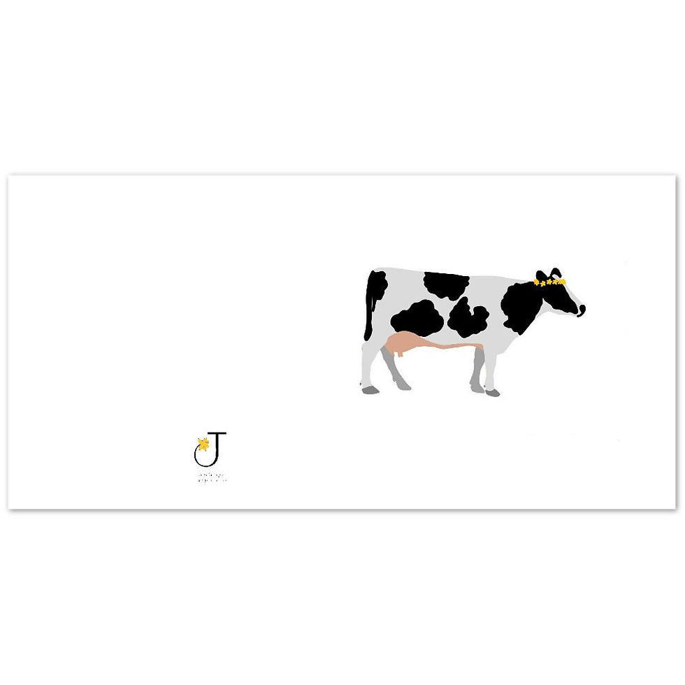 Thumbnail: Cow with Flower Crown Pack of 10 Greeting Cards (standard envelopes)