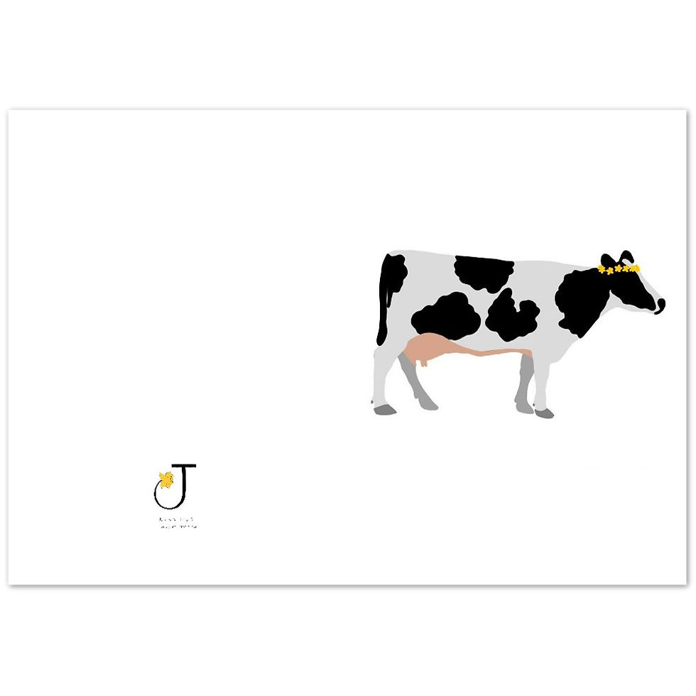 Thumbnail: Cow with Flower Crown Pack of 10 Greeting Cards (standard envelopes)