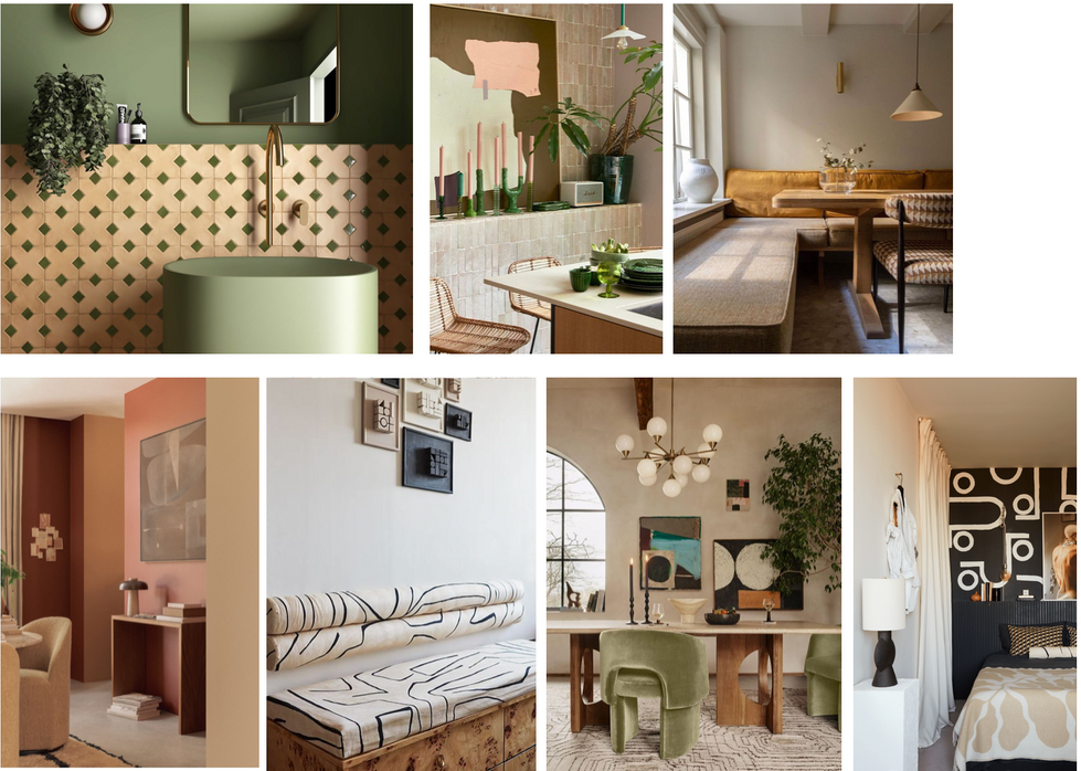 moodboards badkamer keuken tafel stoelen bank