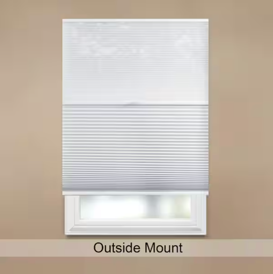 Thumbnail: Snow Drift/Shadow White Day and Night Cordless Cellular Shades- 48 W x 48 L