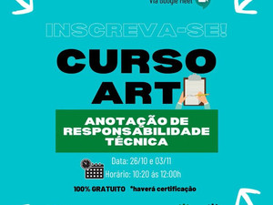 CURSO ART Anotação de Responsabilidade Técnica