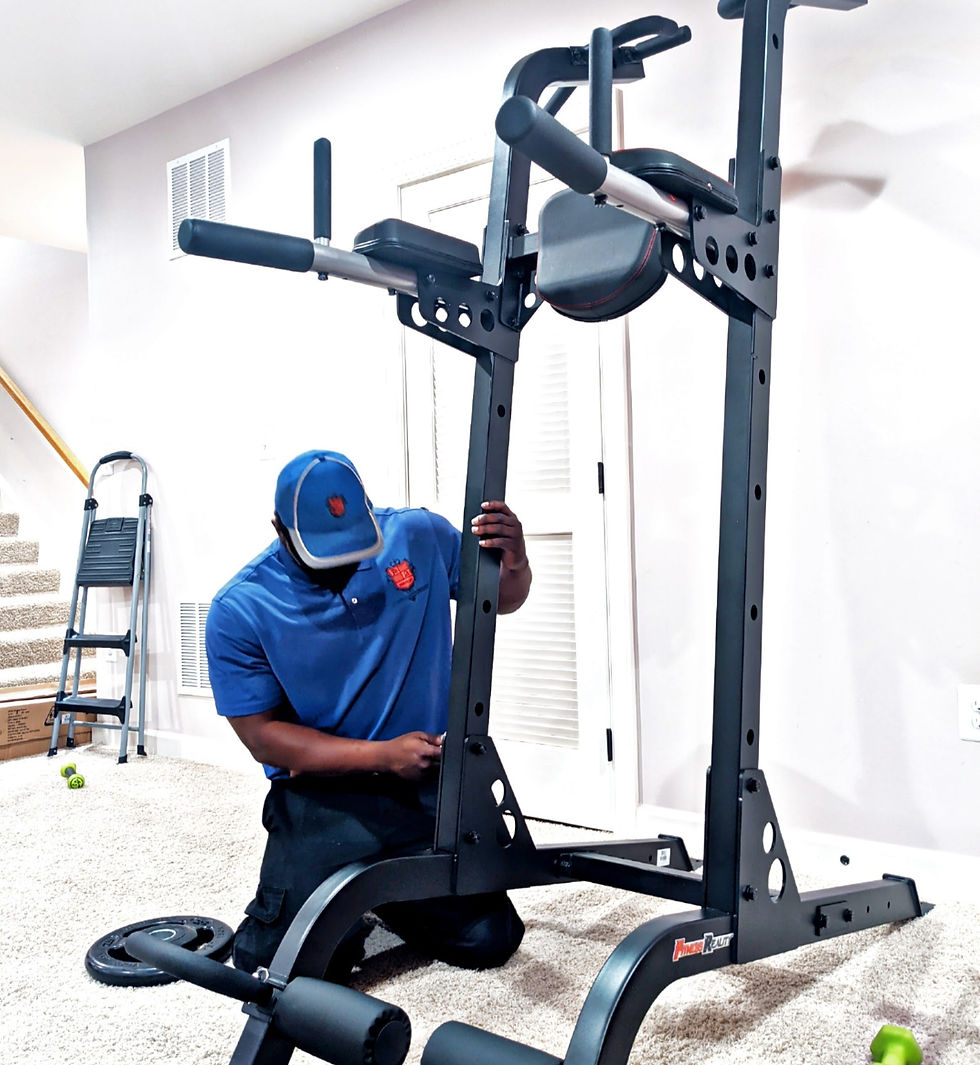 In-home fitness equipment assembly services