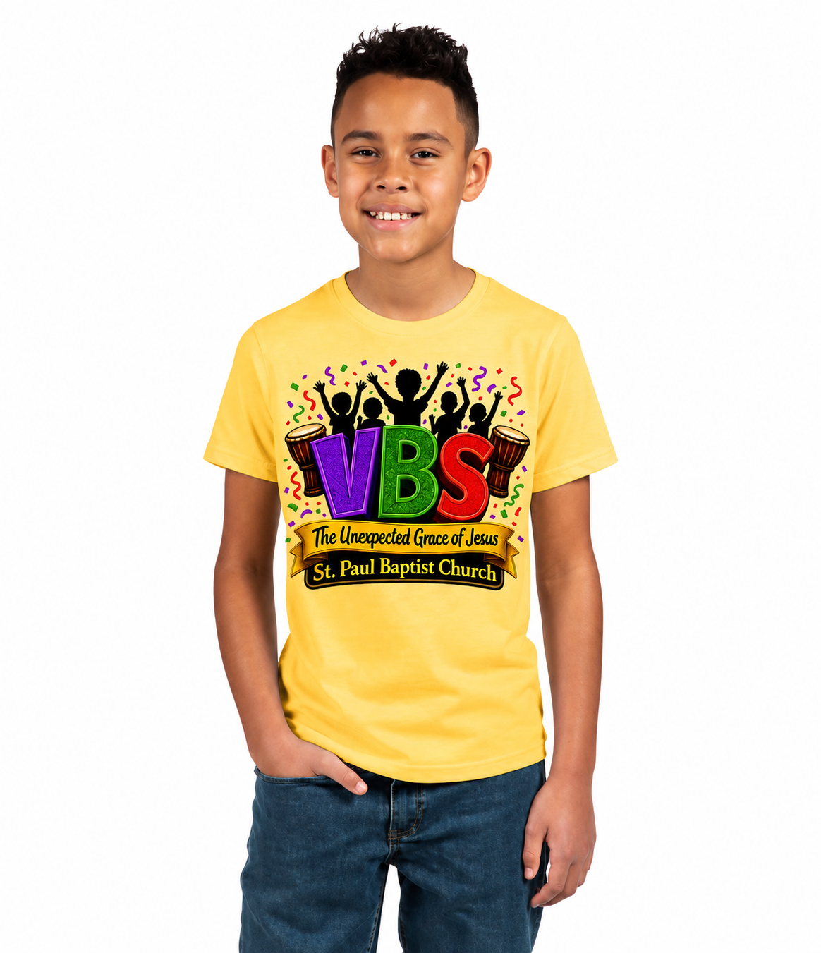 St Paul Baptist Church Youth Yellow T Shirt