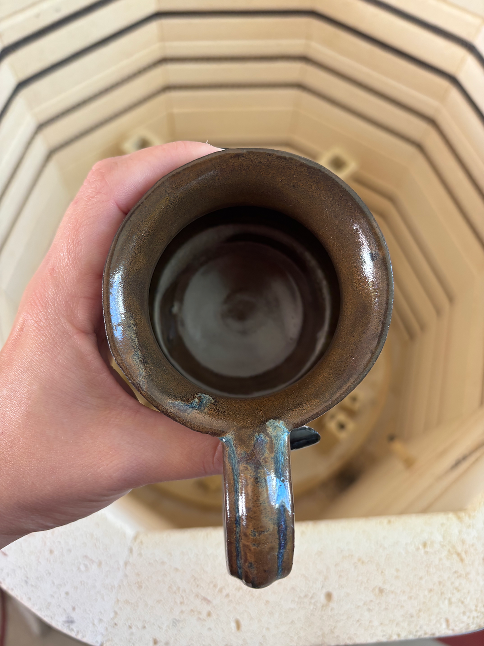 Thumbnail: Brown Tree of Life Mug in Rainbow Glaze