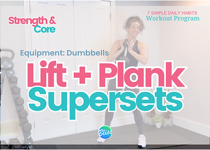 Lift & Plank Superset Workout of the Week
