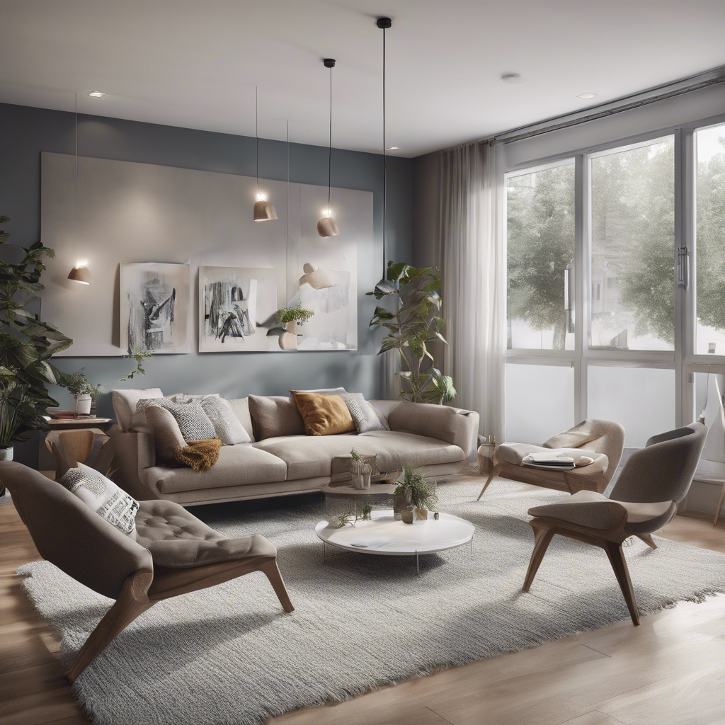 home staging with a mix of fabrics and textures