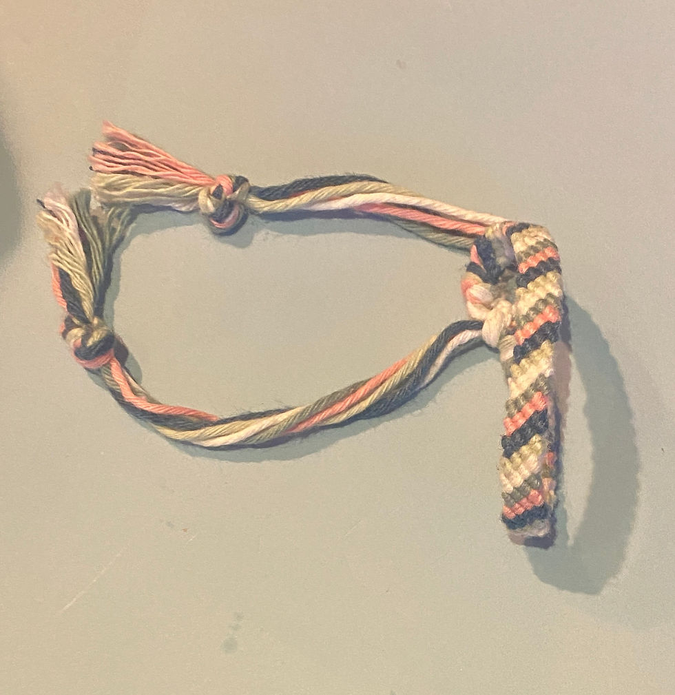 Miniatyrbilde: Stripete knytearmbånd