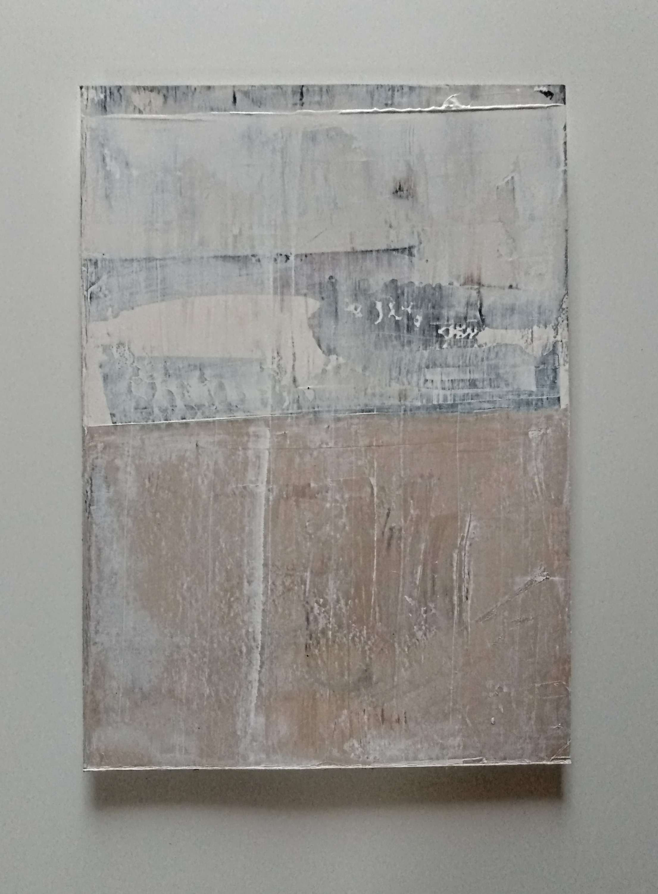 Winter in white 600gsm 30 x 42 cm acrylic on paper board 