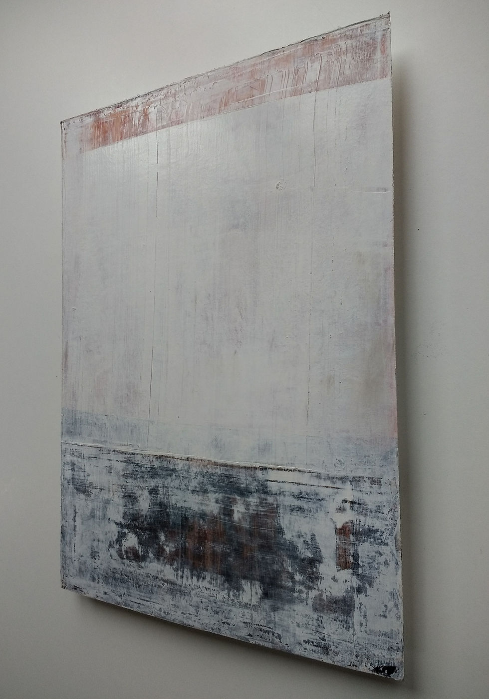 Thumbnail: SOLD 'Warm concrete' Acrylic on board 30 x 42cm 2018