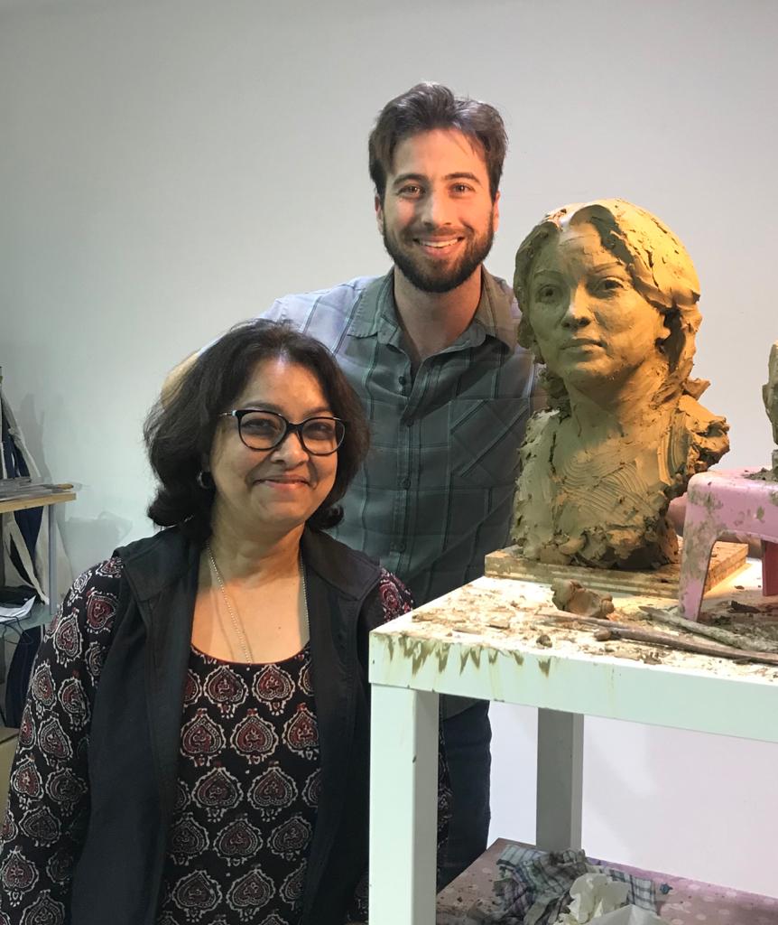 Clay sculpture with Rick Casali