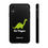 Thumbnail: Dino - Go Vegan - Black Phone Tough Case by vgnsm.com