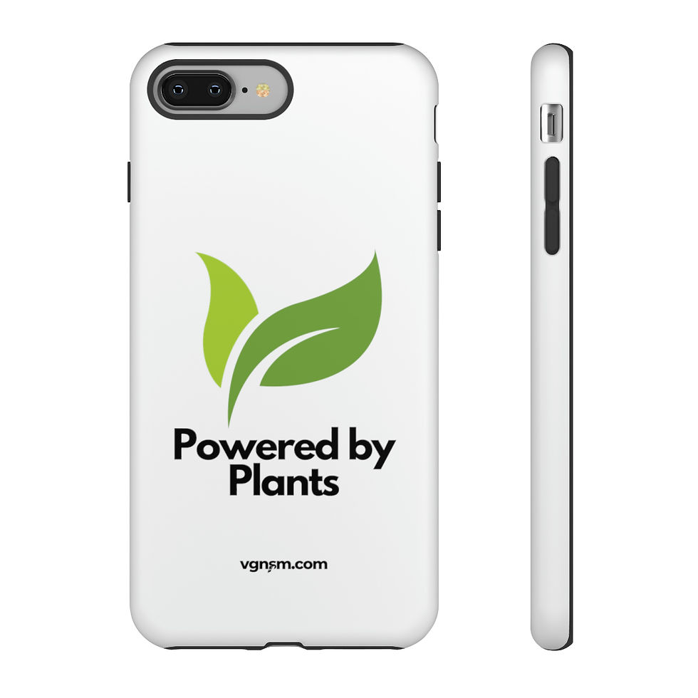Thumbnail: Powered by Plants - White Phone Tough Case by vgnsm.com