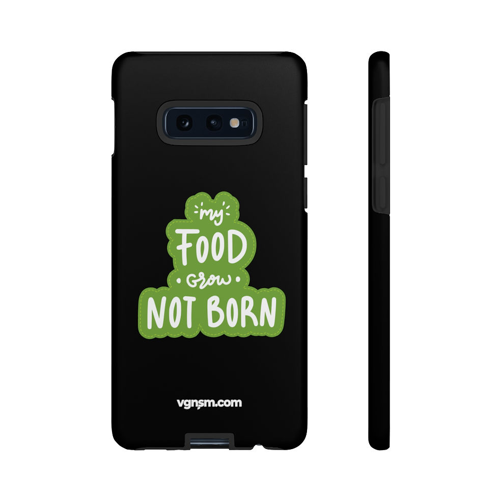 Thumbnail: My Food Grow Green Sticker - Black Phone Tough Case by vgnsm.com