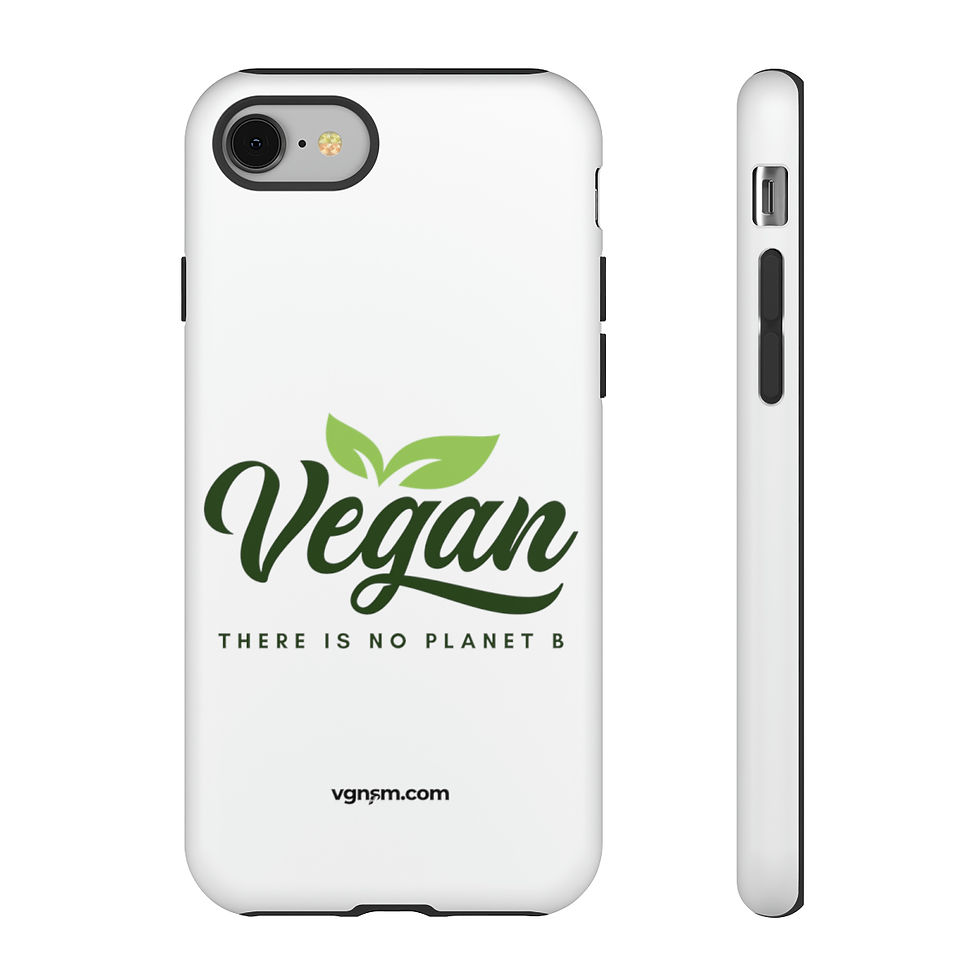 Thumbnail: Vegan : There is no Planet B - White Phone Tough Case by vgnsm.com