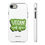 Thumbnail: Vegan for Life Green Sticker - White Phone Tough Case by vgnsm.com
