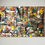 Thumbnail: multi coloured abstract art Jackson Pollock inspired, on canvas