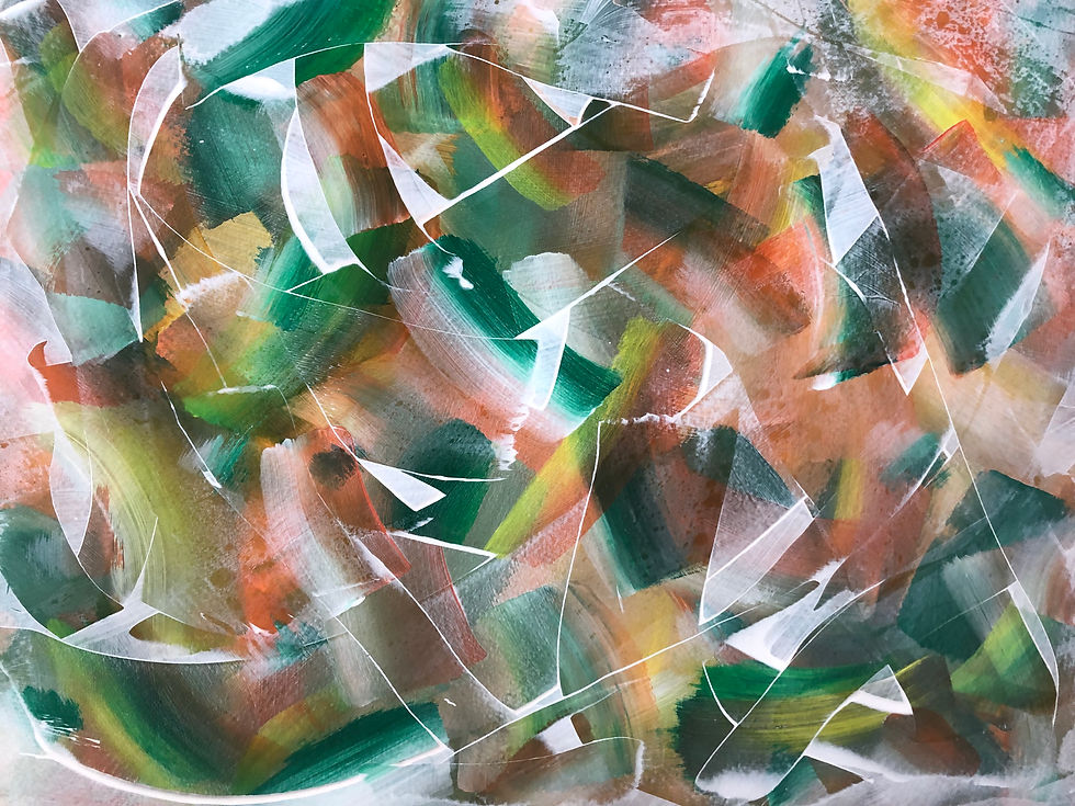 Thumbnail: Acrylic on paper Entitled 'Feature' (15.4" x 12")