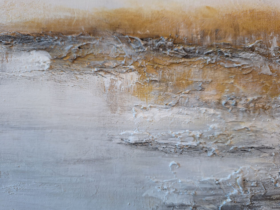 Thumbnail: Modern textured abstract landscape, with gold accents, on a white background.