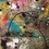 Thumbnail: multi coloured abstract art Jackson Pollock inspired, on canvas