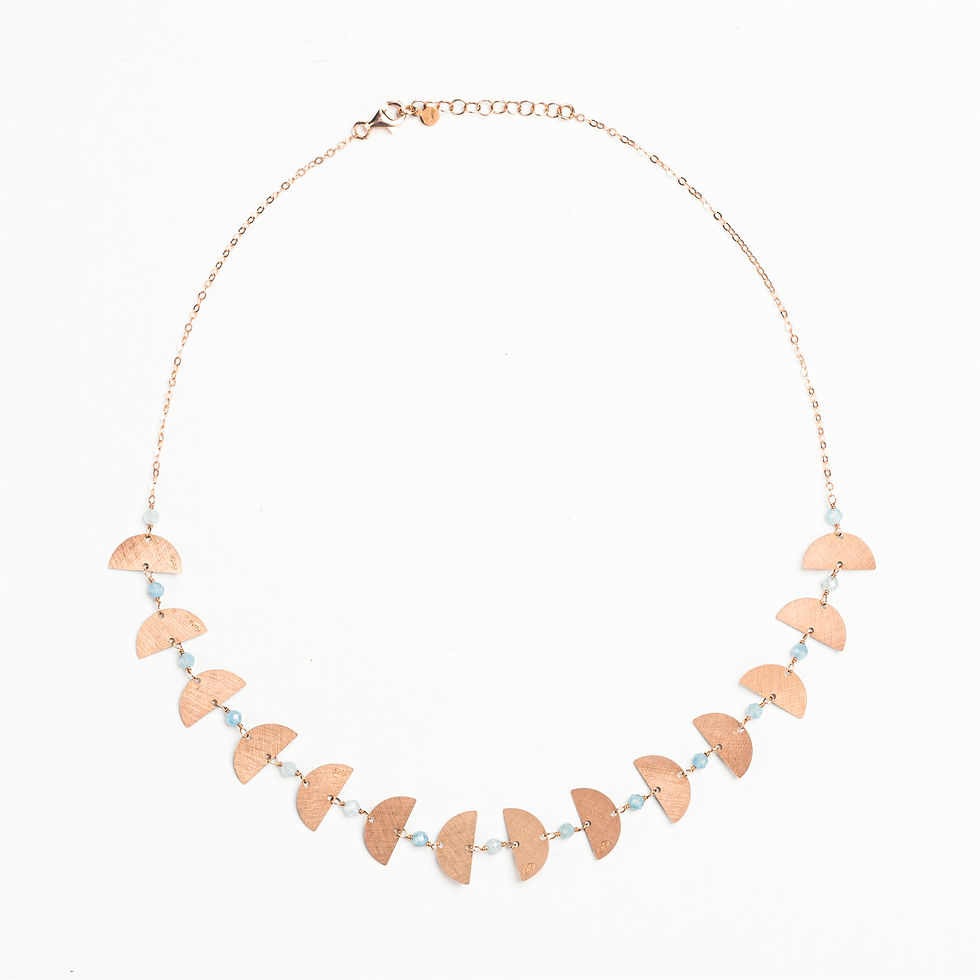 COLLANA CATENA SOTTILE CON VENTAGLI