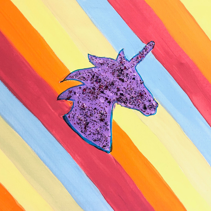 Unicorns, Rainbows & a story! Painting workshop for All Ages