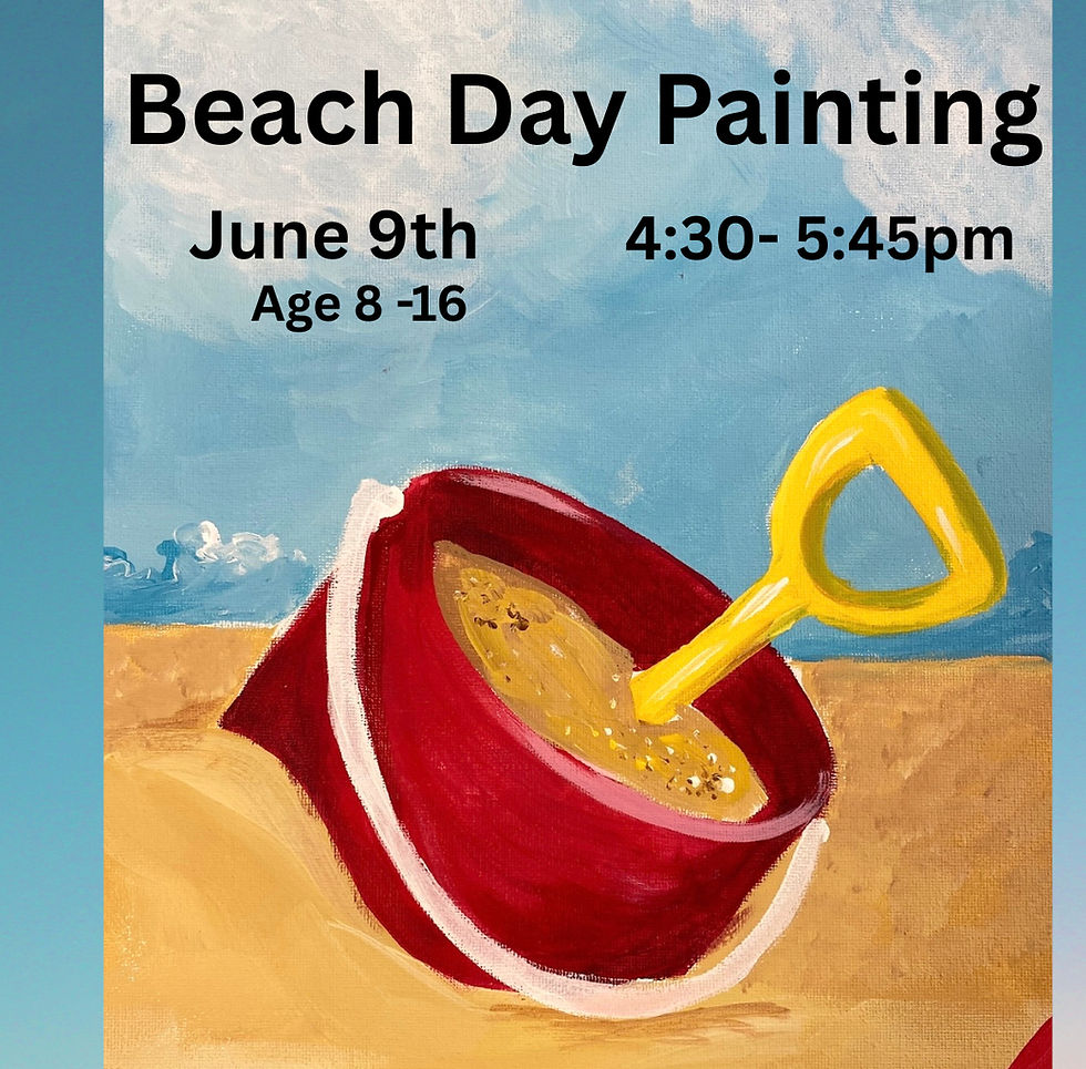 Beach Day Painting Workshop  Age 8-16