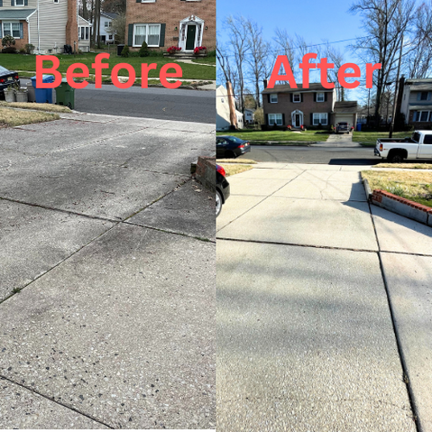 Driveway wash, concrete wash, fresh, affordable power washing