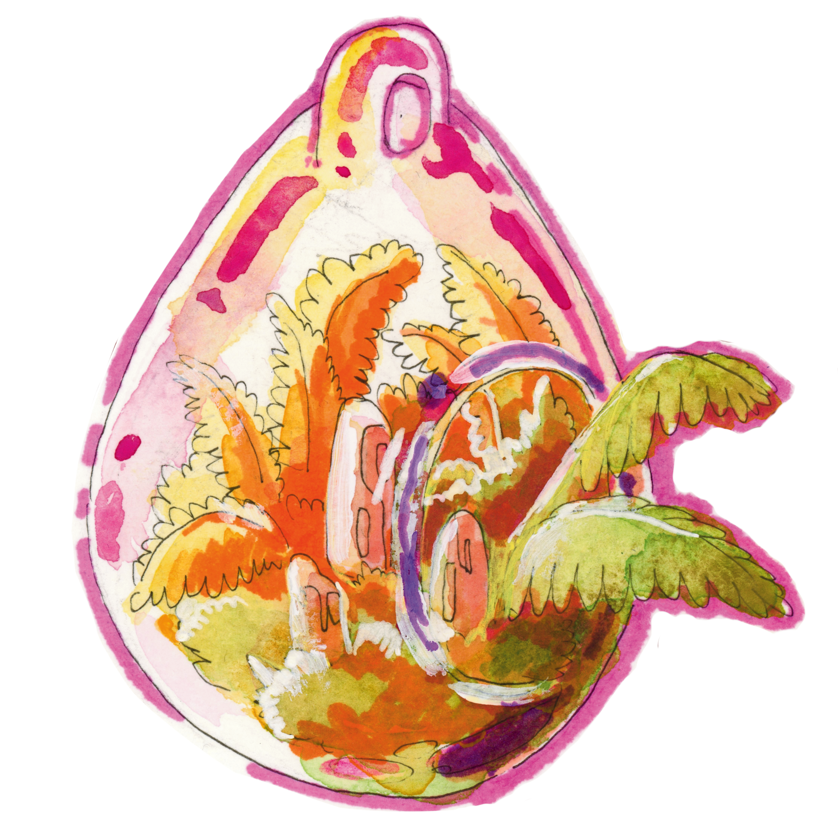 Sticker Terrarium la jungle en bouteille