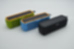 Line up of Solar Bluetooth Speakers