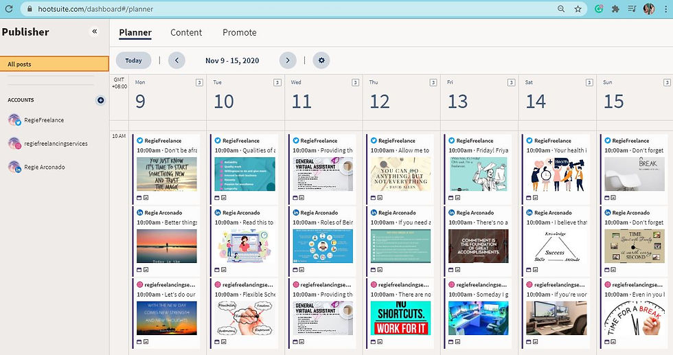 Scheduled Contents in Hoot