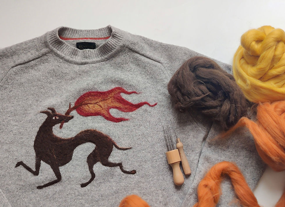 Needle Felting Workshop - Repair your Knitwear with Jas Lewis Henman