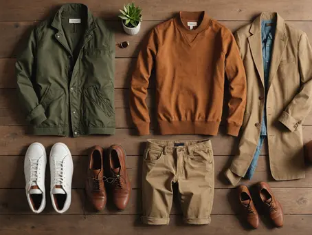 Earth tone outfit male Casual