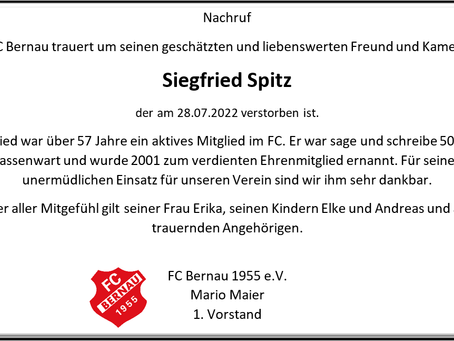 Nachruf Siegfried Spitz