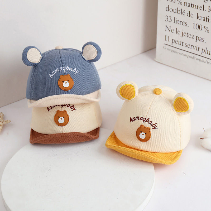Miniatura: Boné De Primavera Verão Basebol Bebê Orelhas De Urso