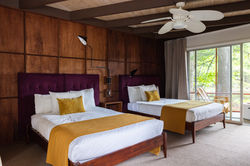Midcentury Motel Double room beds wide