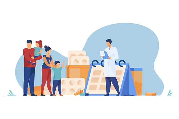 Doctor prescribing drug to happy family.jpg