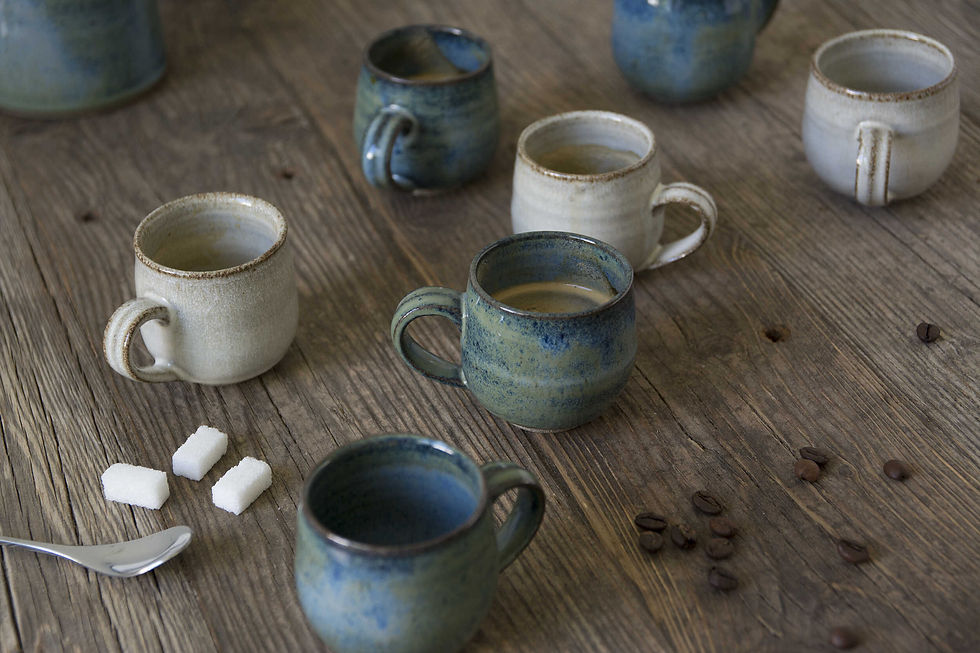 תמונה ממוזערת: כוסות קרמיקה עבודת יד