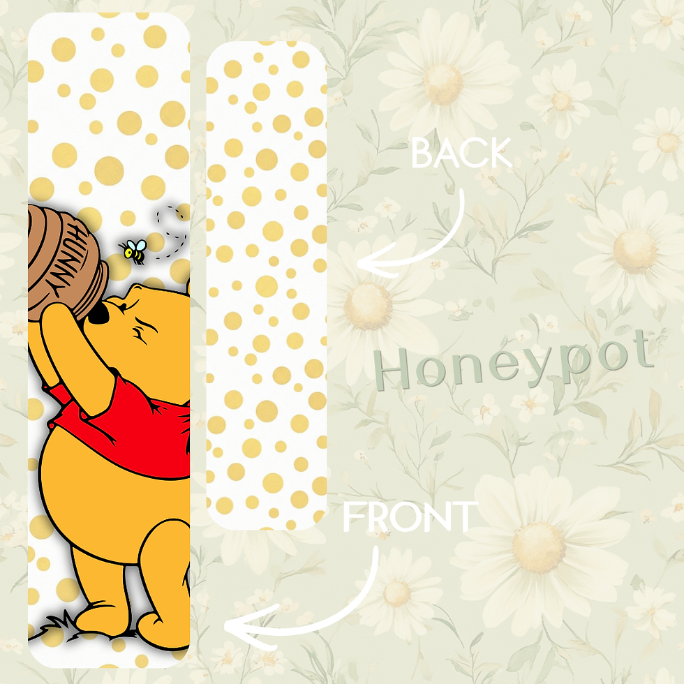 Thumbnail: 🍯 Books and Honeypots Bookmark Collection – Winnie the Pooh-Inspired Laminated