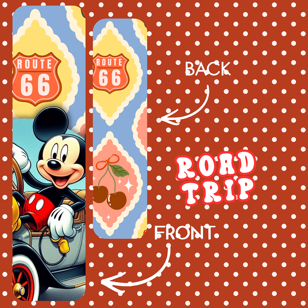 Thumbnail: 🎀 Totally Rad Sweethearts Bookmark Collection – Retro Mouse-Inspired Laminated