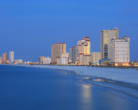 orange beach alabama skyscraper night