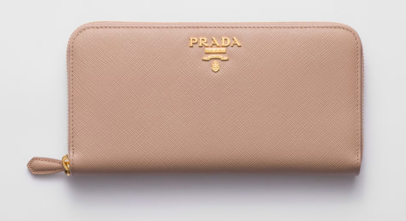 Pre-owned Large Saffiano Leather Prada Wallet