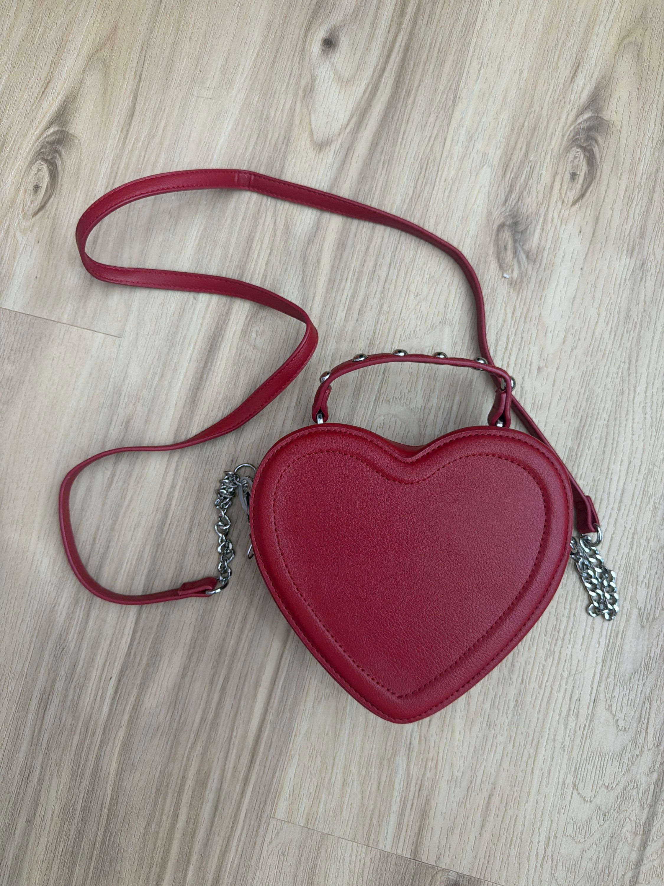 Art Class Red Heart Crossbody Purse 
