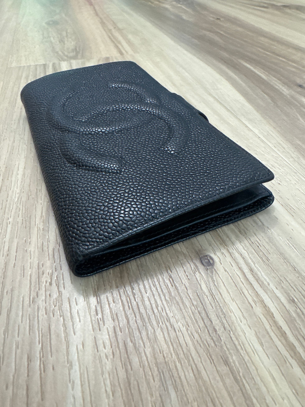 Thumbnail: Chanel Black Caviar Leather Wallet
